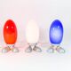 Set of 3 lamps egg red white and blue Ikea 80s