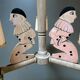 Lustre en bois Pierrot 1900
