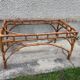 Vintage rattan dining table 70s