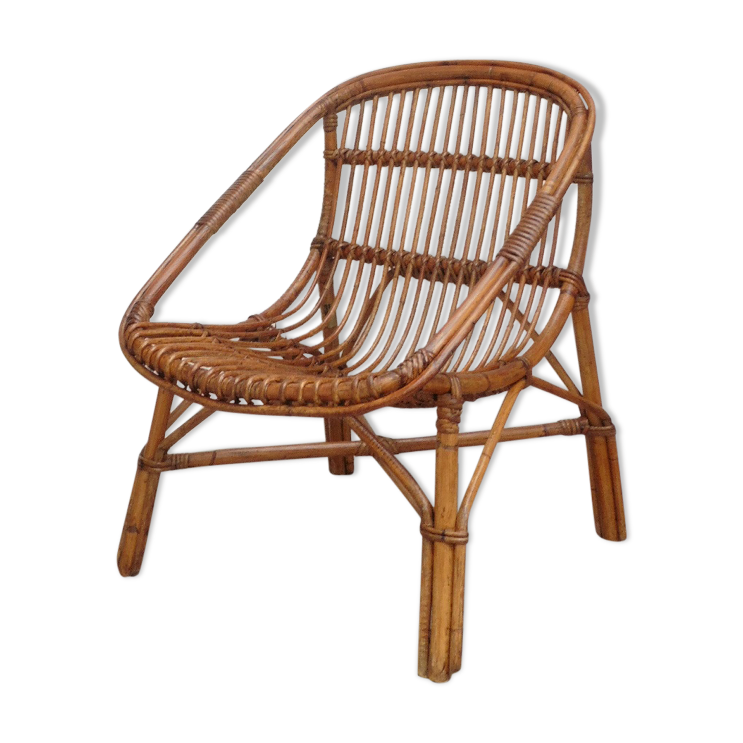 Rattan armchair