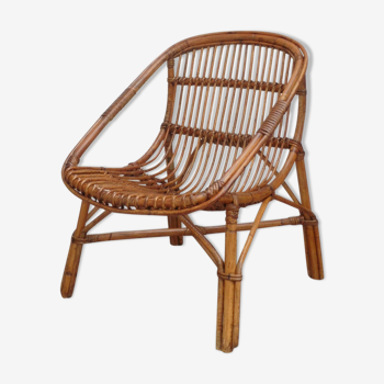 Rattan armchair