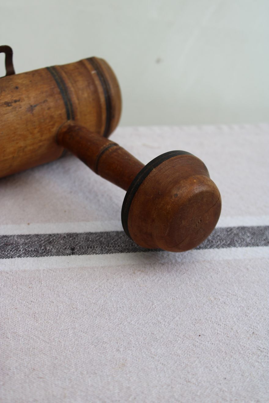 Old wooden coat rack