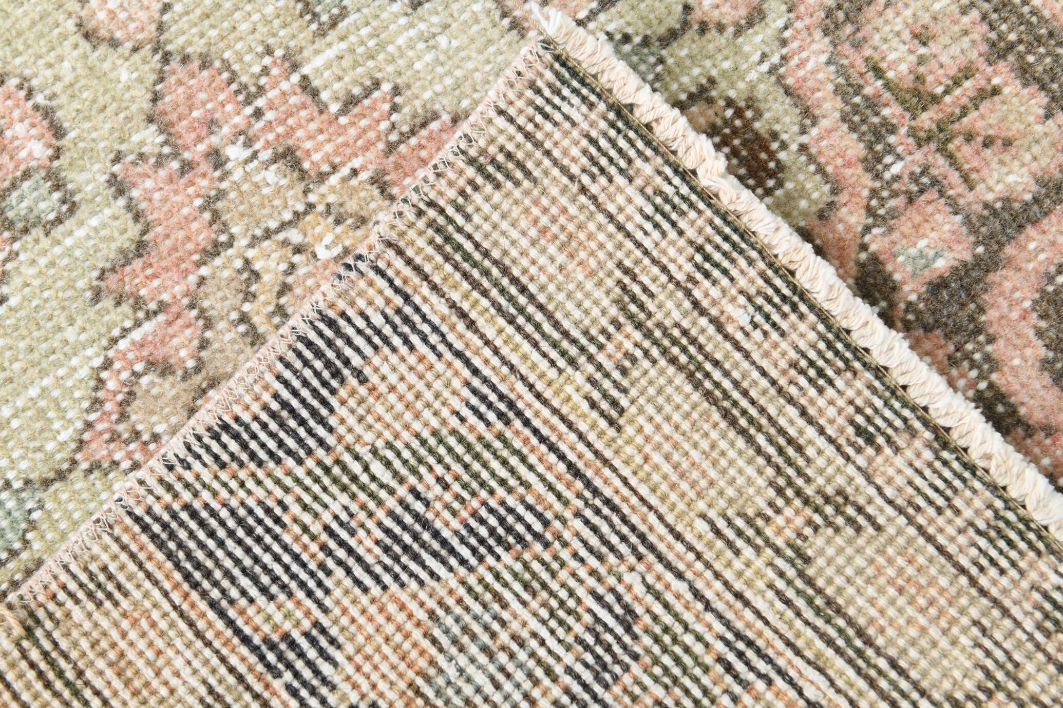 Red Brown Persian Runner Rug, 79x382Cm