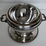 Silver metal ice bucket