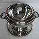 Silver metal ice bucket