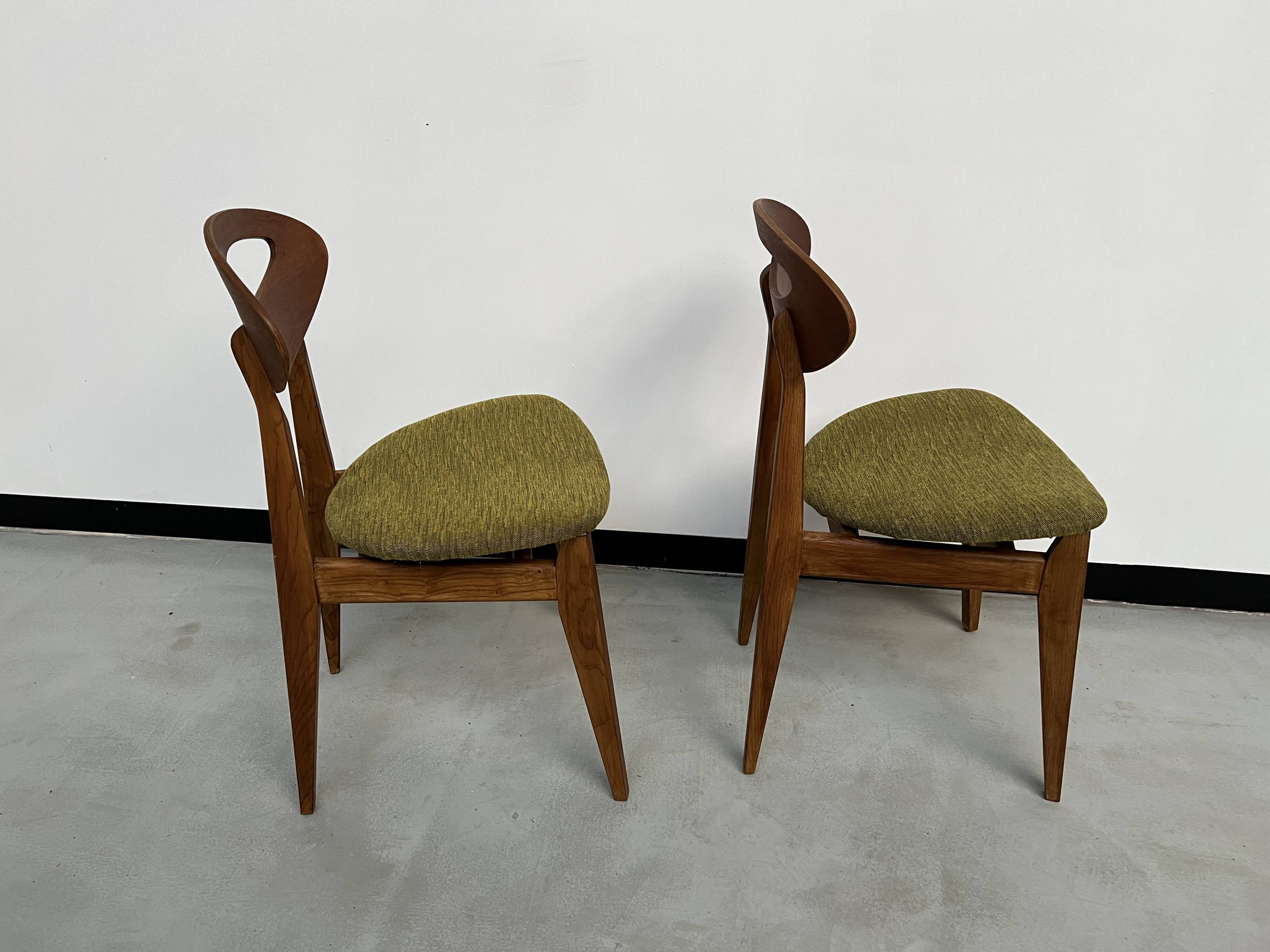 Duo de chaises Roger Landault pour Sentou