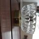 Vintage wall sconce moulded glass