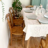 Set of 6 vintage farm chairs