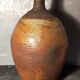 Potter bottle enamelled earth art-populaire XIXth