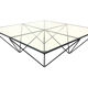 Vintage coffee table in 60s/70s steel wire design