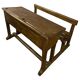 School desk for 2 people