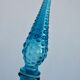 1960s turquoise blue glass bottle