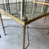 Tripartite coffee table attributed to Maison Baguès.