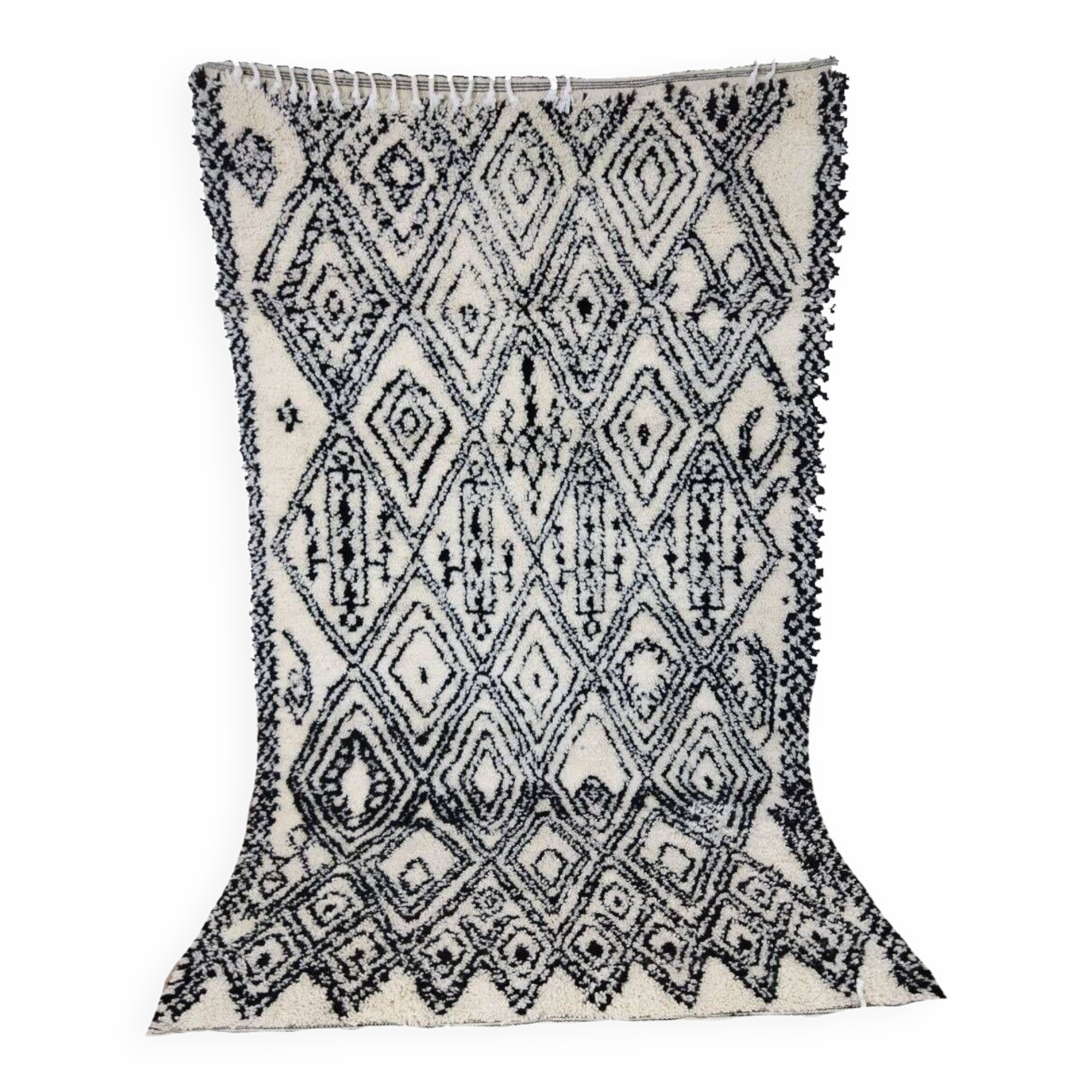 handmade abstract Berber rug 246 X 146 CM