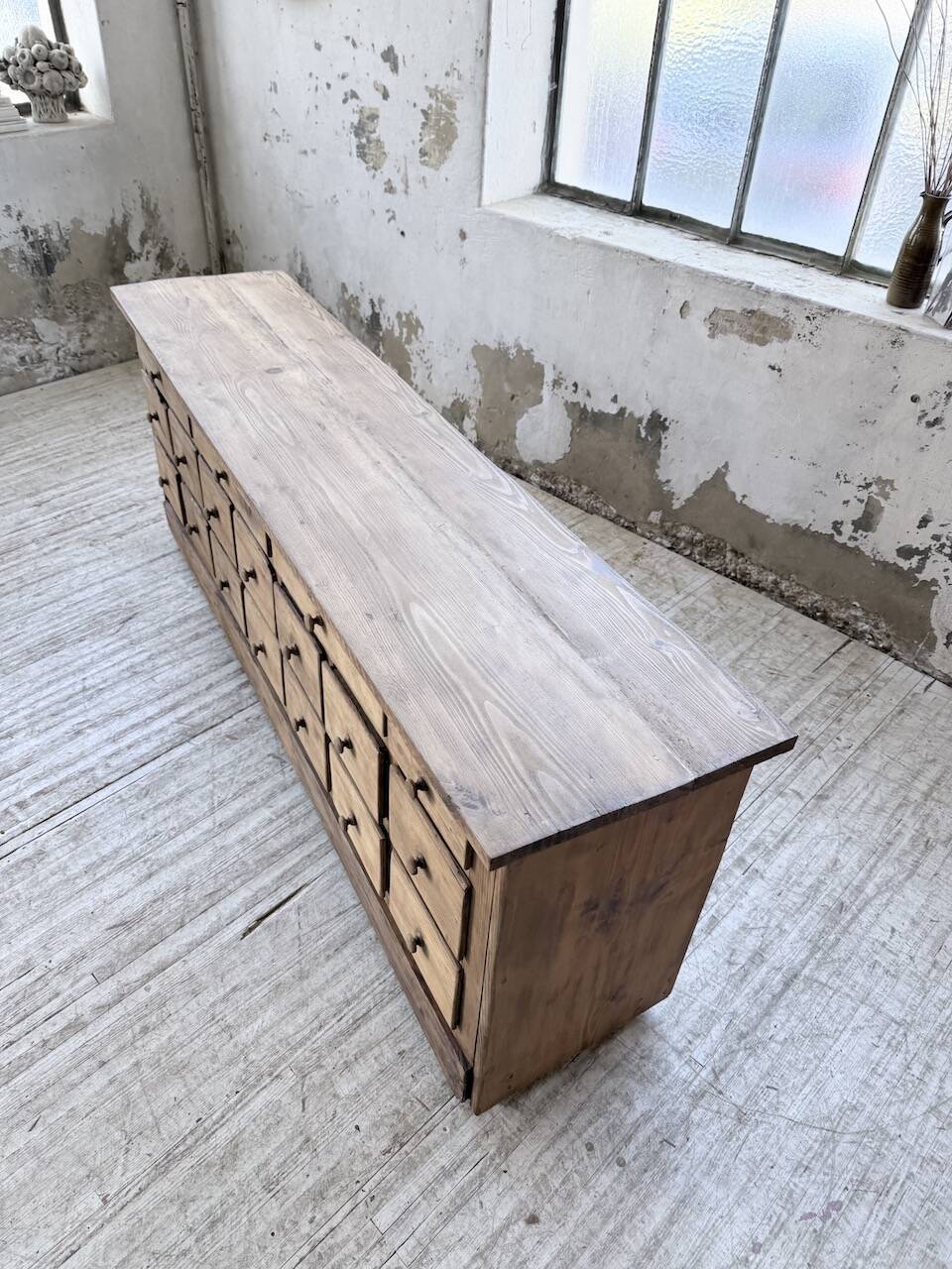 1950s workshop furniture in pine