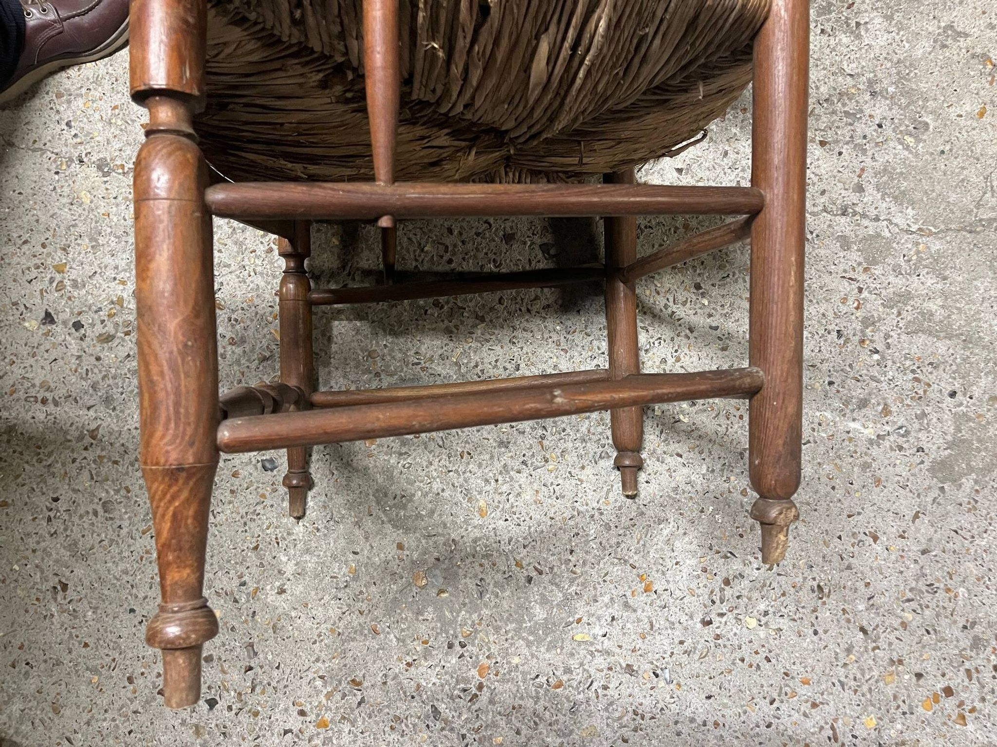 Fauteuil provençal, assise en paille