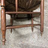 Provencal armchair, straw seat