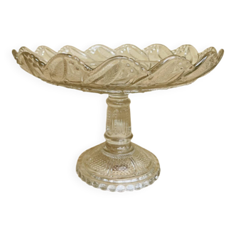 Art Deco glass fruit bowl, late 19th century