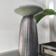 Vintage architectural vase in two-tone ceramic