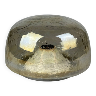 60s 70s ceiling lamp Plafoniere Flush Mount Böhmer Leuchten Germany Glass