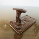 Ceramic wall coat hook 60s