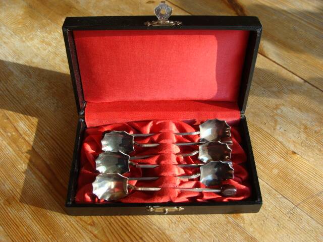 Art Nouveau Coffee Bean Mocha Spoons