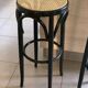 Wood and cane bar stools