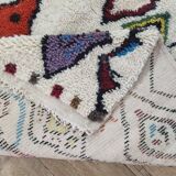 Handmade wool Berber rug 195 X 100 CM