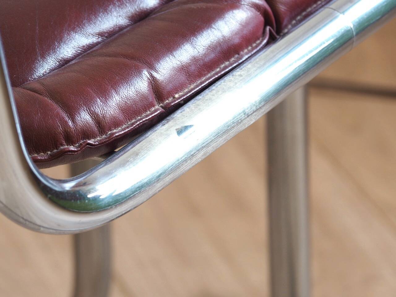 Duo of metal chairs attributed to Gastone RINALDI