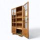 Art Deco Parisian glass-fronted wardrobe, demountable