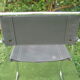 Series of grey and chrome leather armchairs