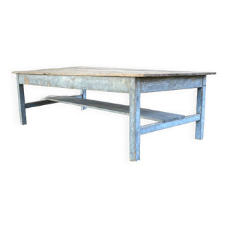 Large and wide old farm table