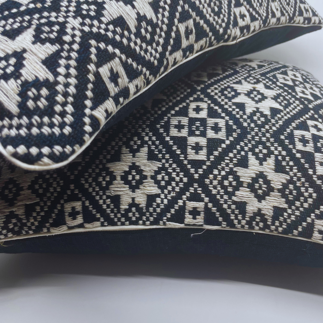 Navy blue design cushion