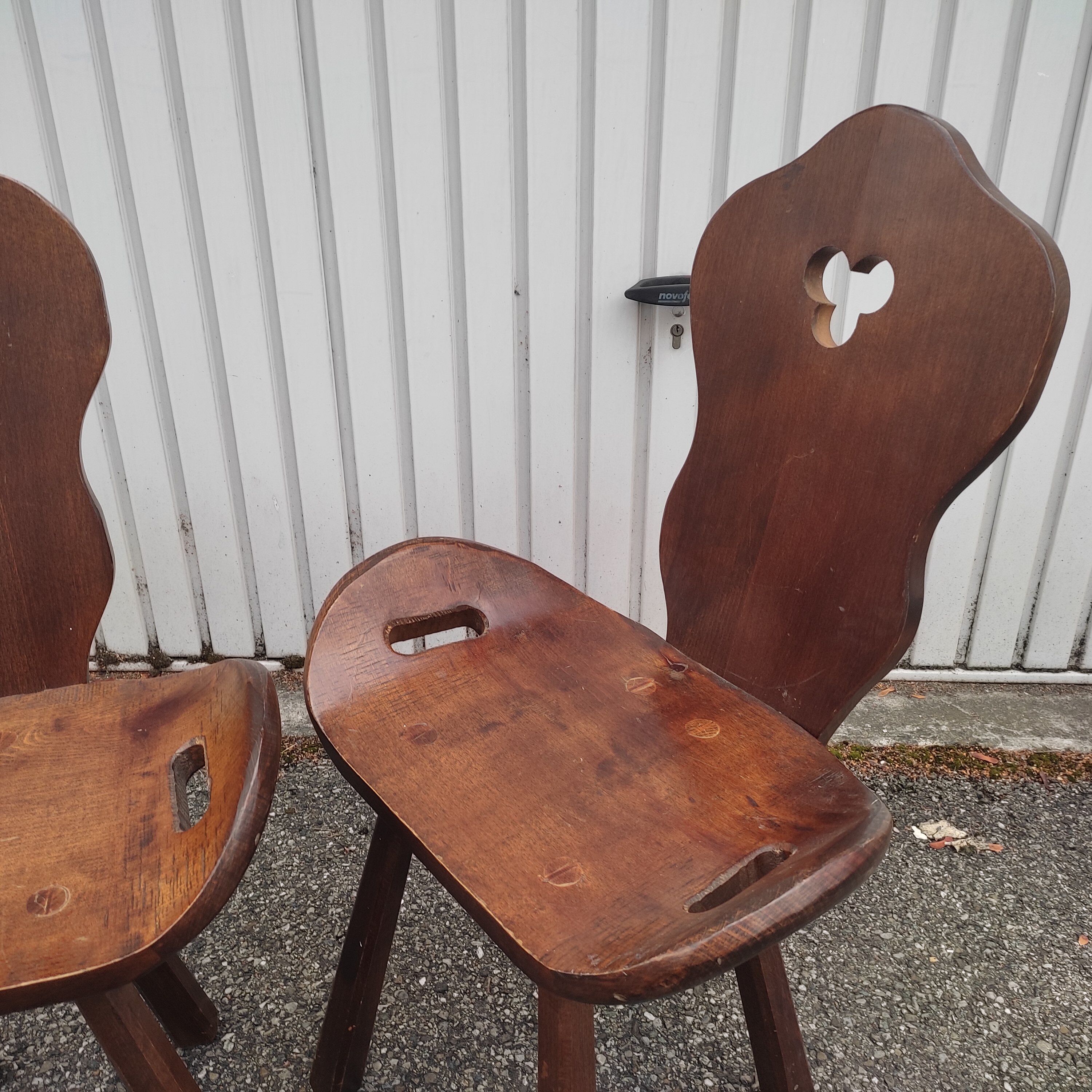 Pair of Brutalist Chairs