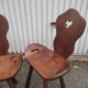 Paire de chaises brutalistes