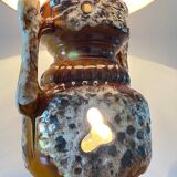 Lamp ceramic fat lava double lighting 70s
