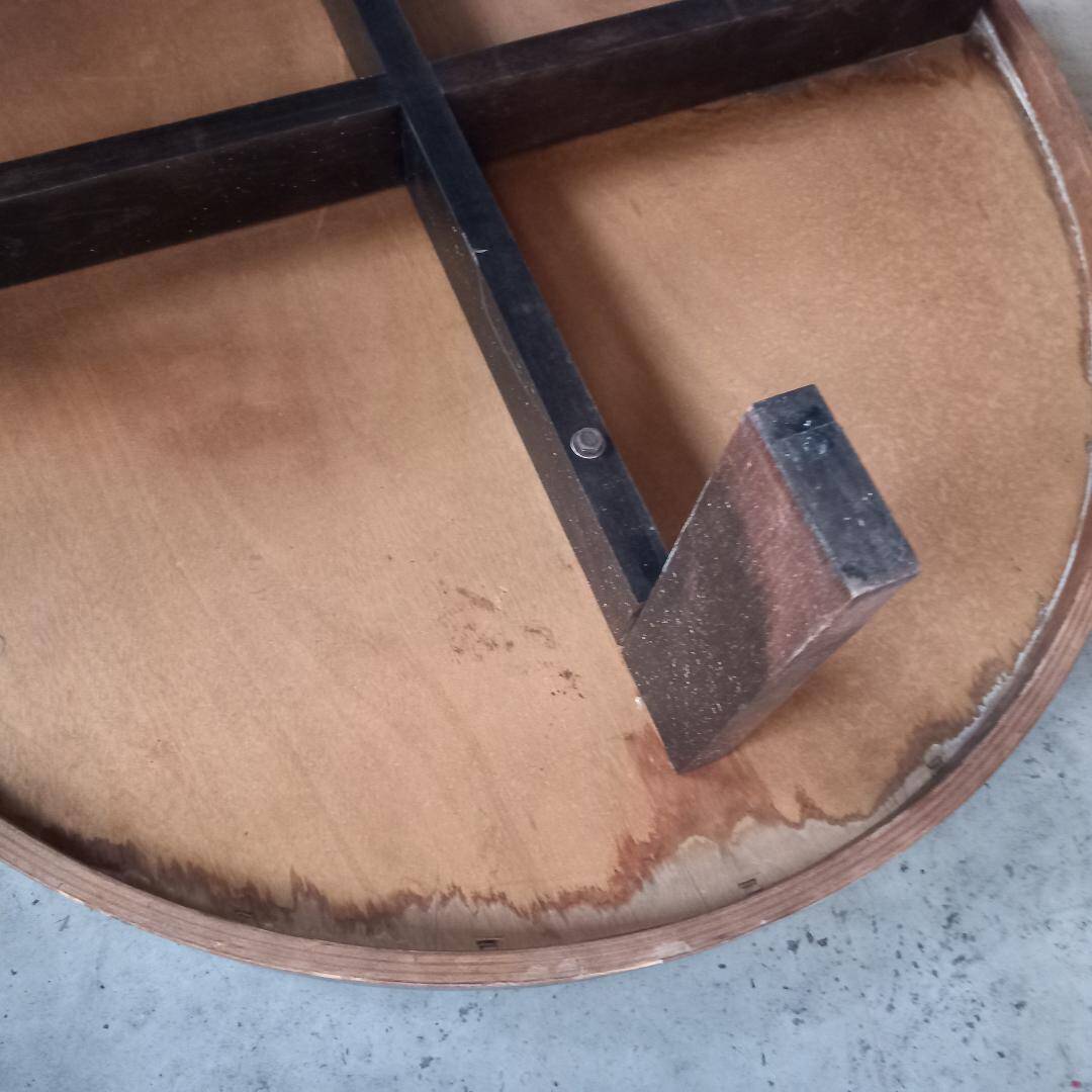 Oval coffee table by Roger Capron, 1970s