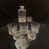 Carafe "Etzel" et 6 verres  "Vilandry" en cristal