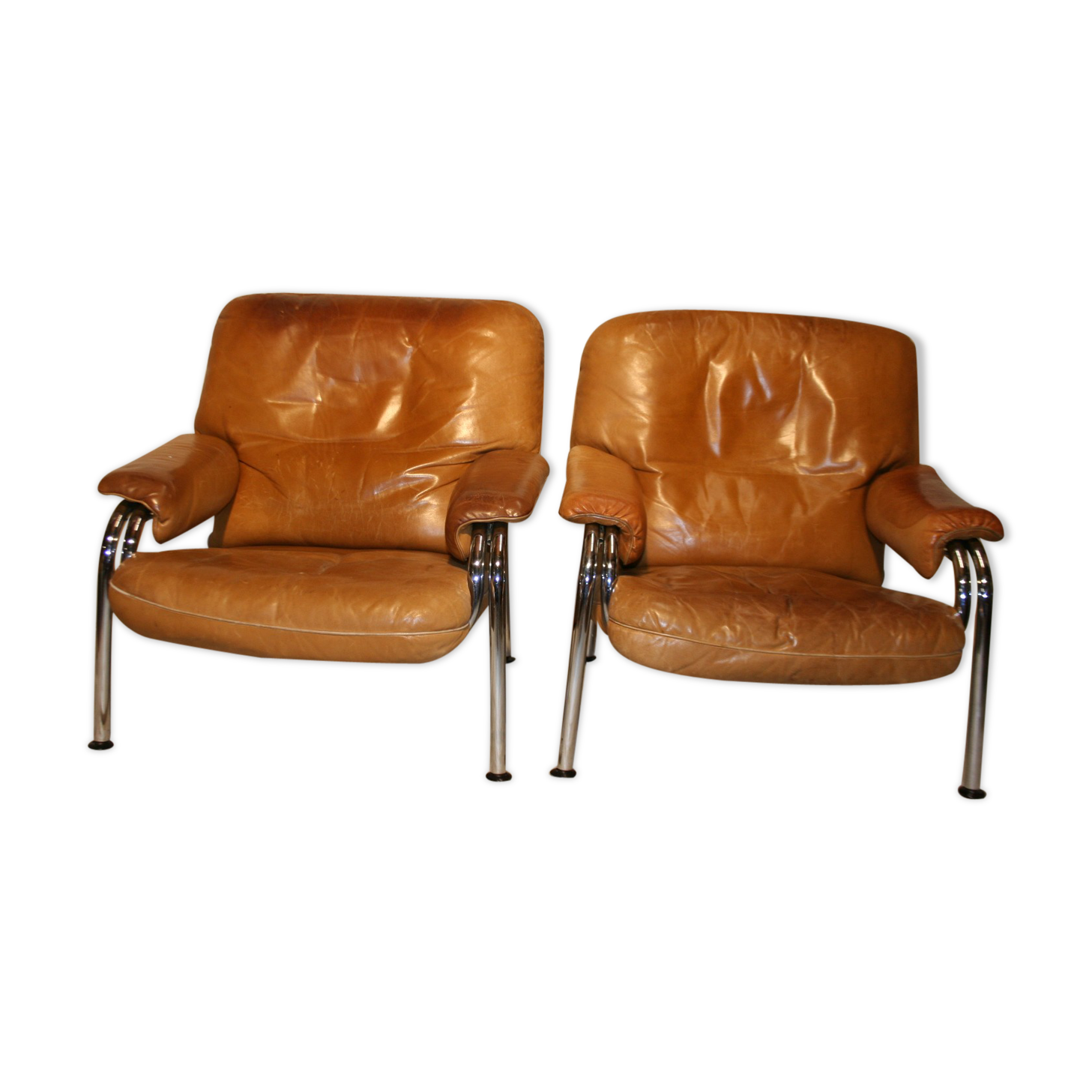 Pair of armchairs by Hans Eichenberger for De Sede