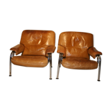 Pair of armchairs by Hans Eichenberger for De Sede