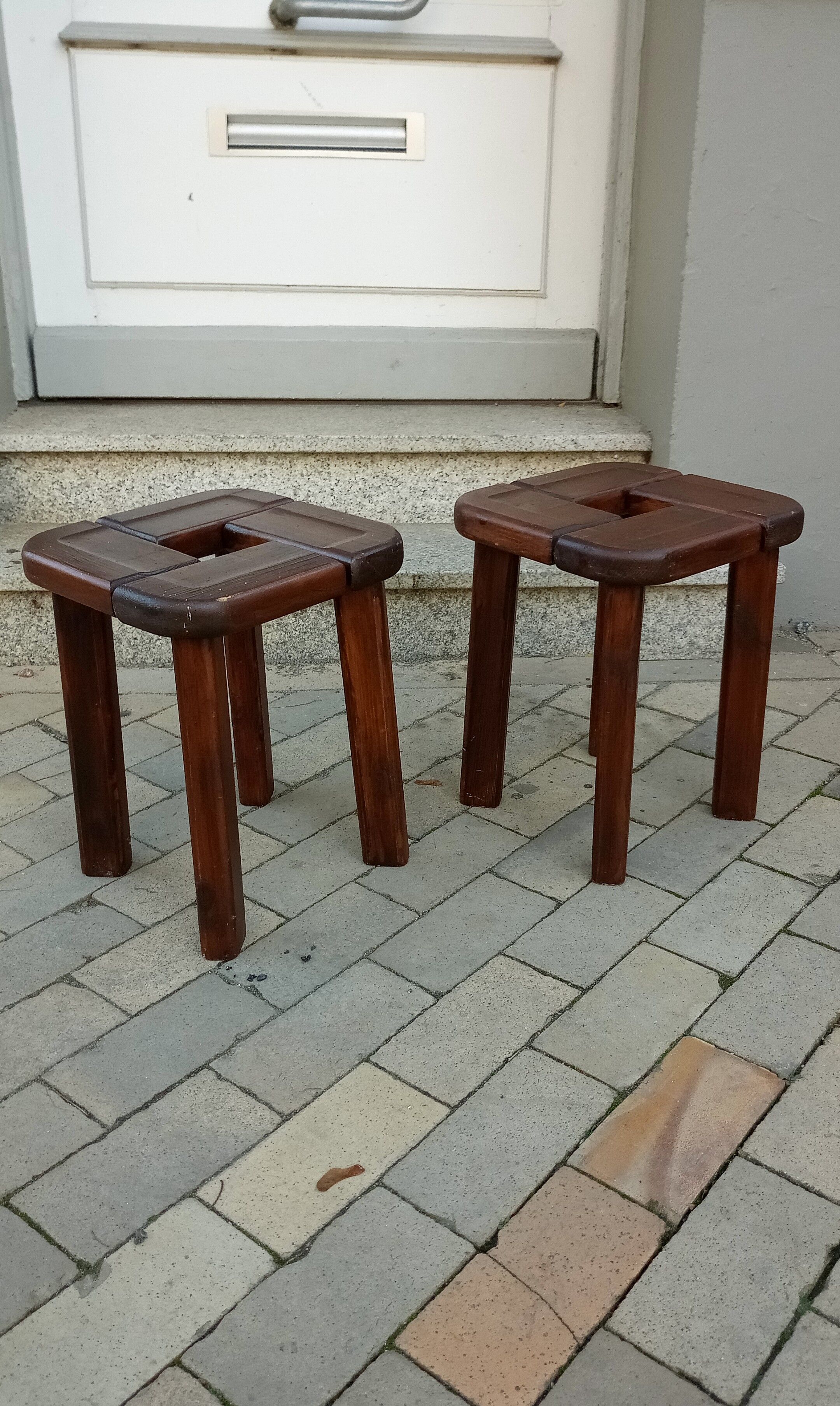 Pair stools by Olof Ottelin for Stockmann, Finnland 1958
