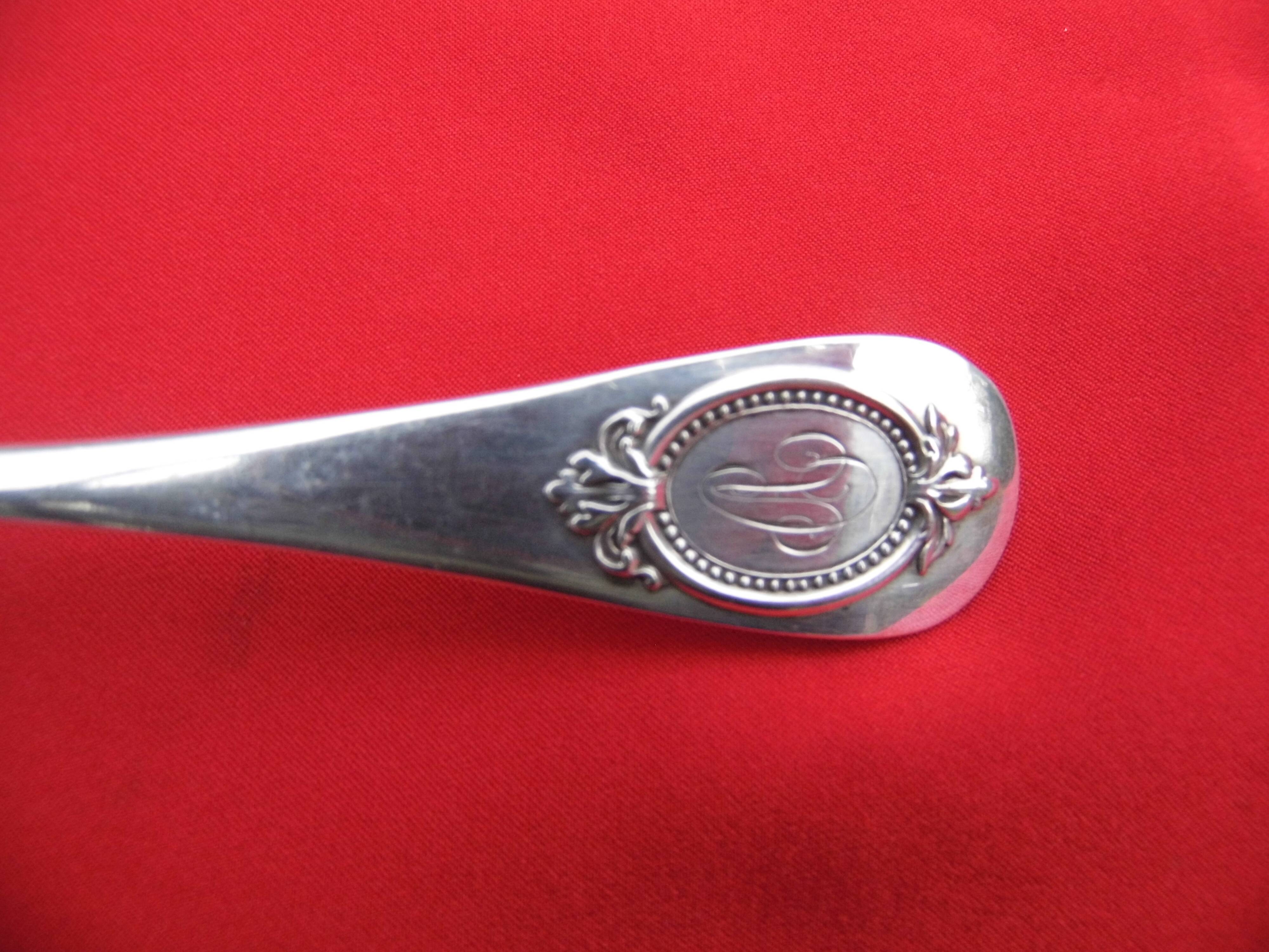 Spoon, spoon to sprinkle, sprinkler, sugar spoon, nineteenth century solid silver