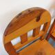 Paire de chaises vintage en pin des années 70 80