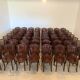 Set of 40 bentwood bistro chairs – Thonet style – Acajou finish