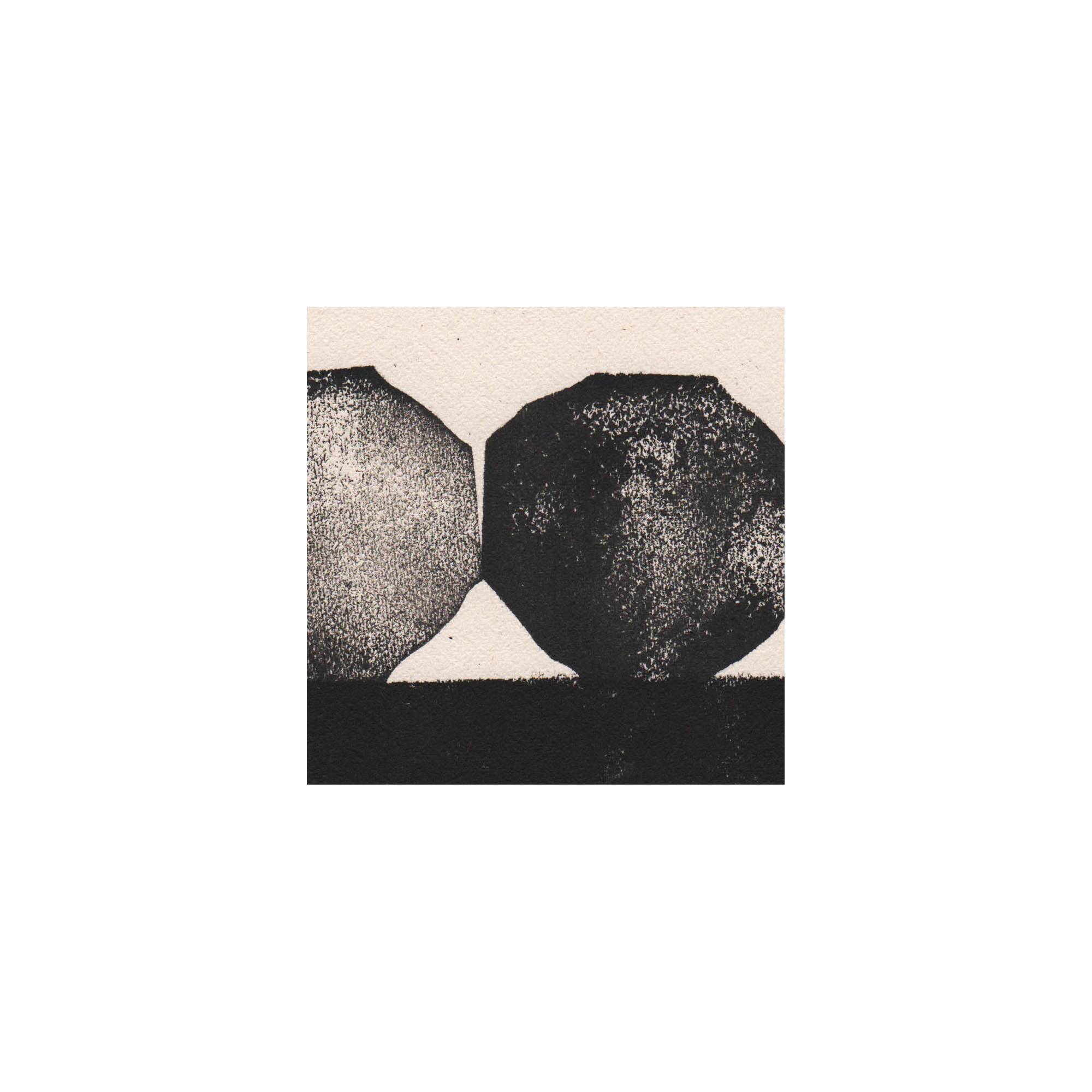 Collection of 4 paintings on paper - abstract paintings signed Eawy