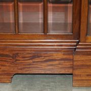Monumental glass library in Victorian hardwood.