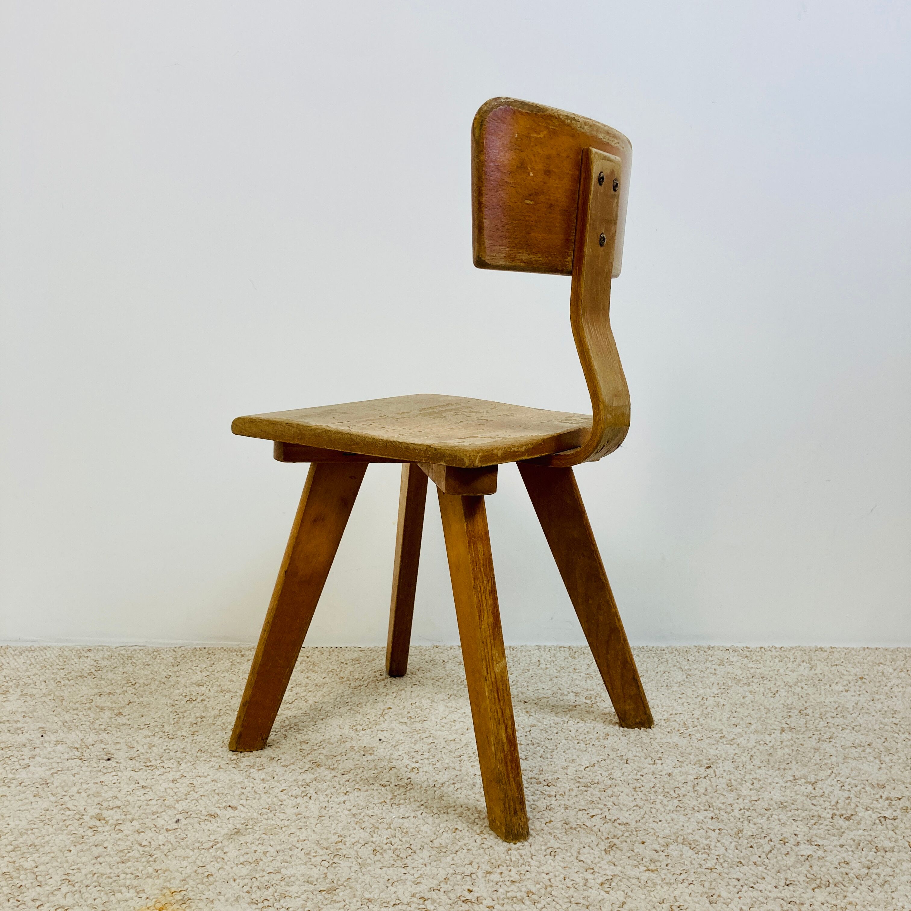 Children's chair, wooden, 70s