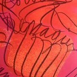 Messenger alechinsky arnal van velde, c 1980. lithograph signed in pencil