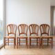 4 chaises en bois