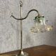 1900s desk lamp in silver-plated bronze and metal